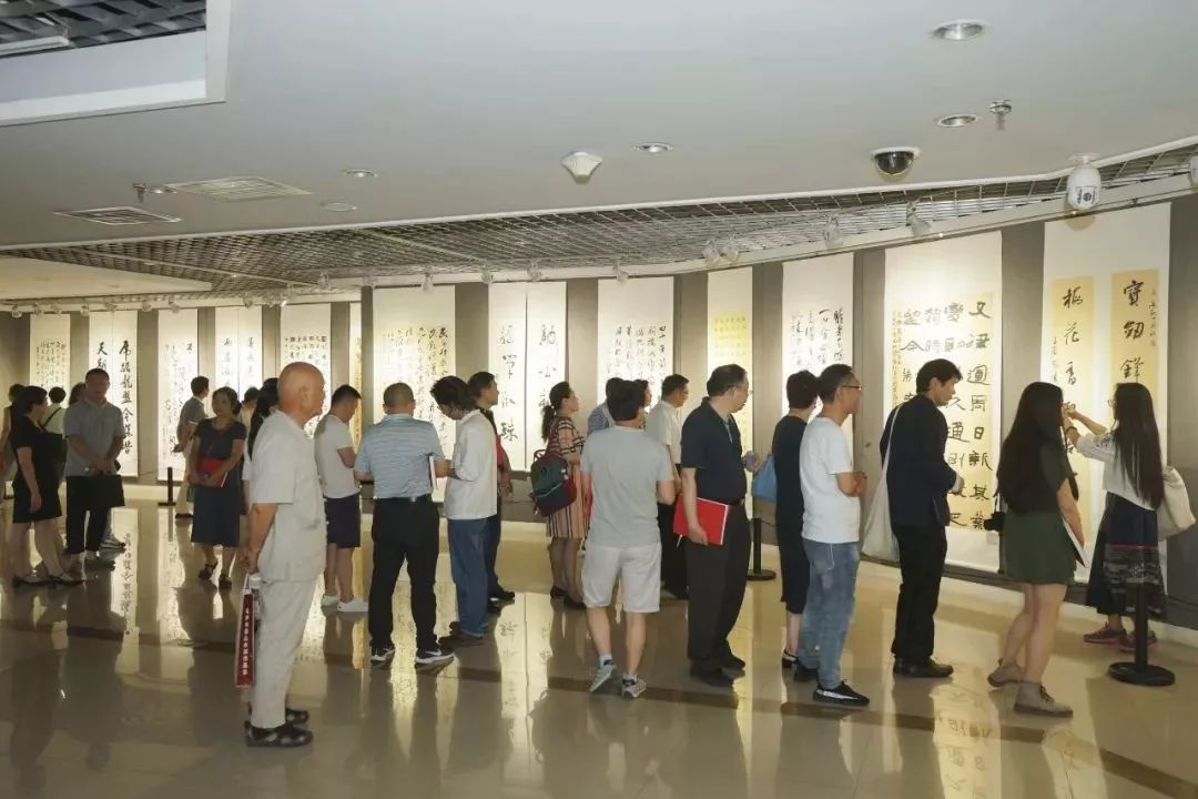 “秦韵徽风”——西安·合肥两市书法交流展在西安亮宝楼开幕(图17)