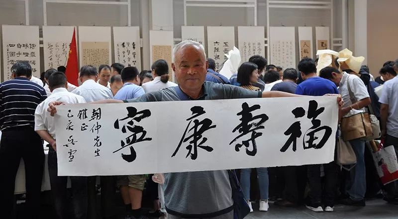 省书协文艺志愿服务活动 “我和我的祖国”阜阳市书法美术作品展在阜阳558文化创意园举行(图12)