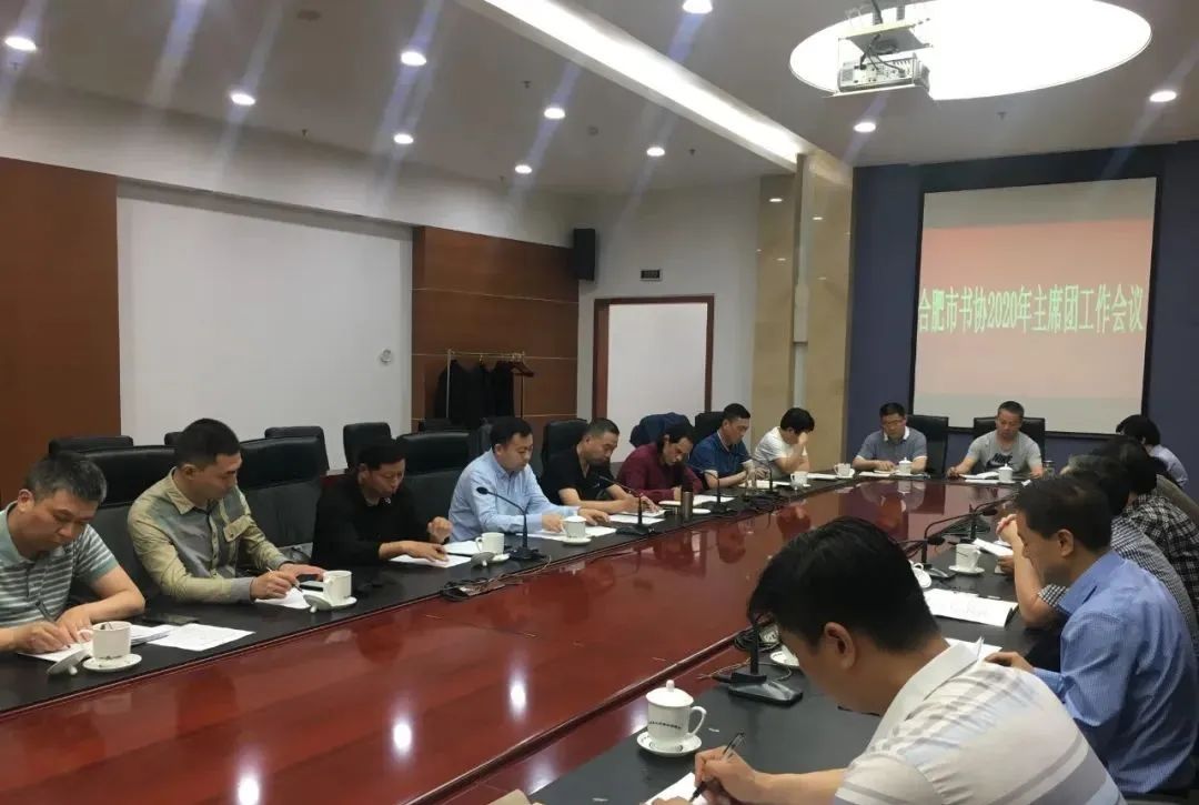 合肥市书法家协会召开2020年主席团工作会议(图2)
