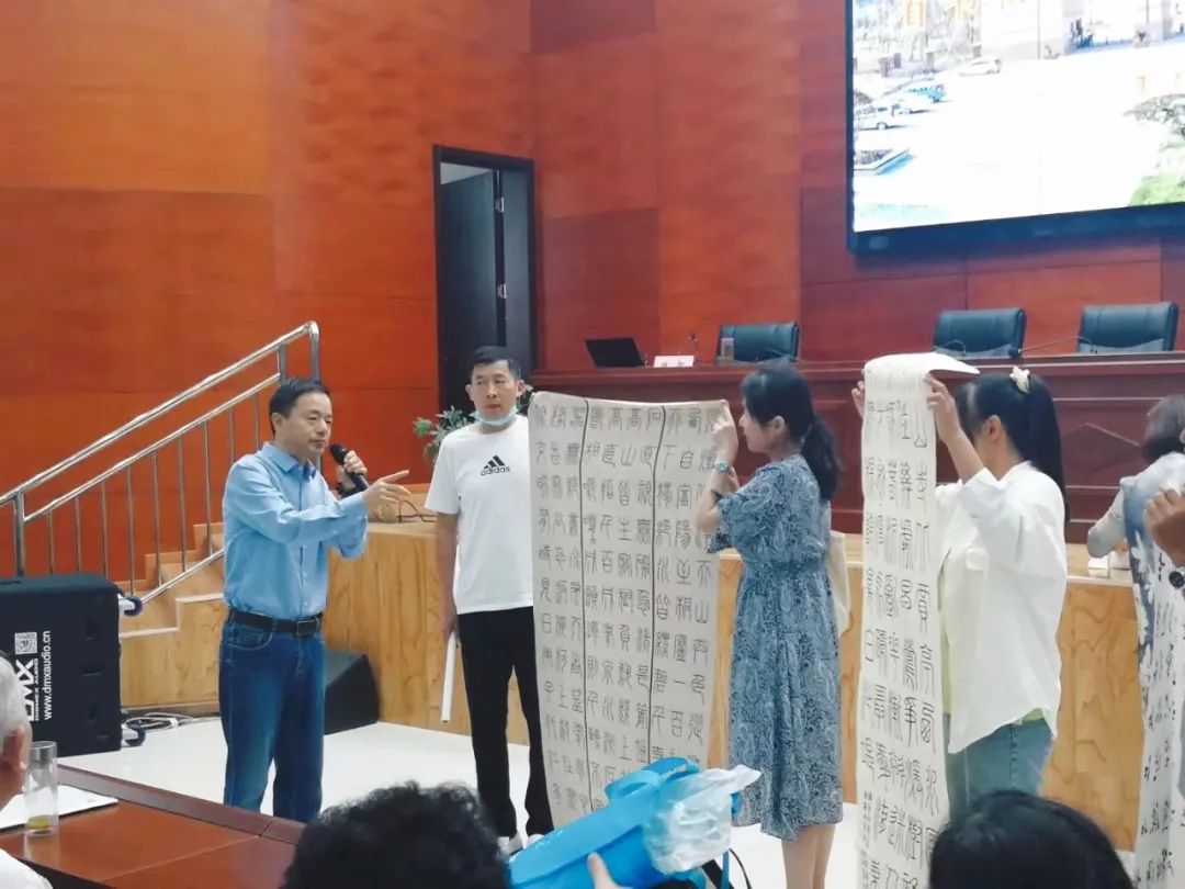 省书协在临泉举办公益大讲堂(图5)