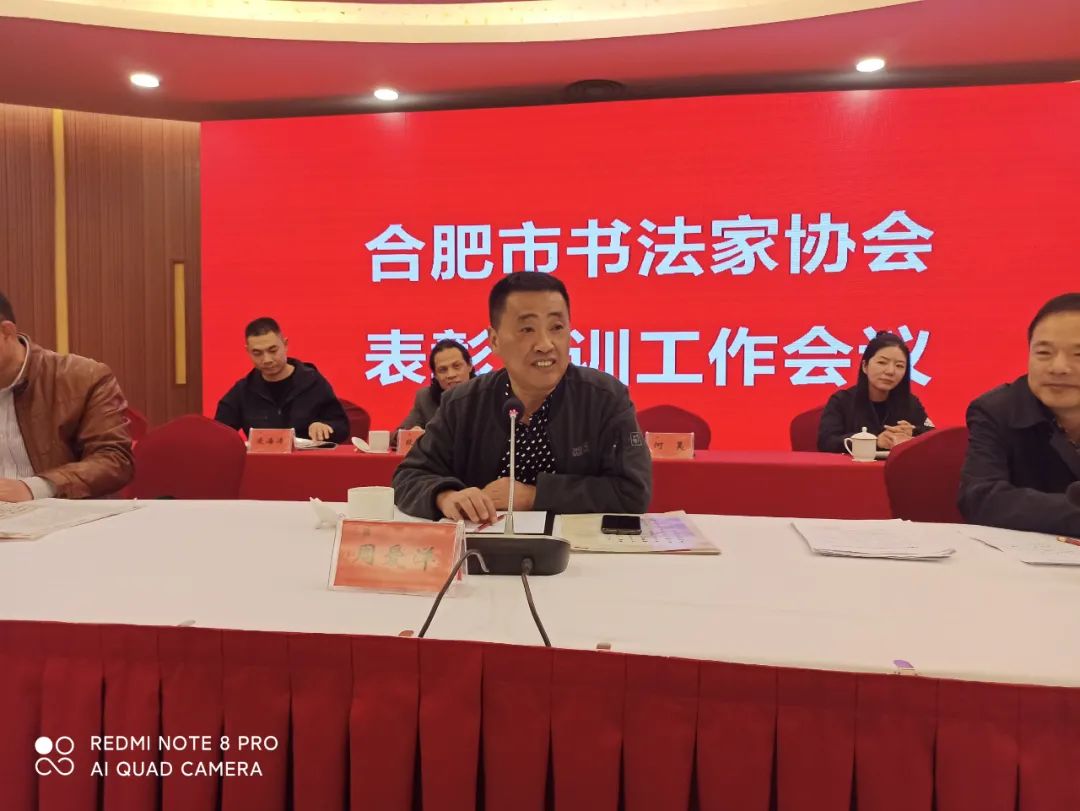 合肥市书协召开表彰暨培训工作会议(图2)