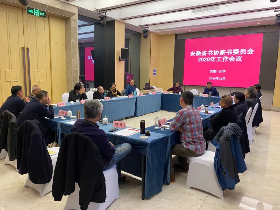 安徽省书协篆书专业委员会2020年工作会议在长丰召开(图1)