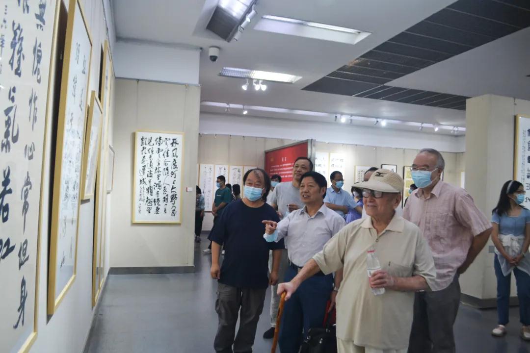 安徽省社科界庆祝建党百年书画展开幕(图5)