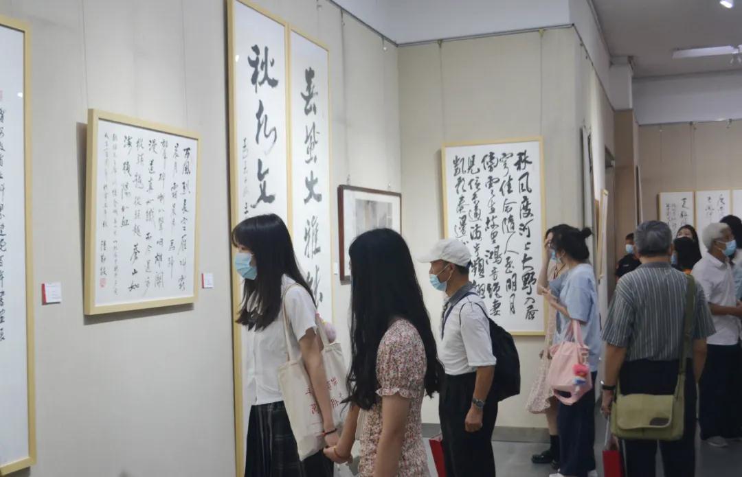 安徽省社科界庆祝建党百年书画展开幕(图9)
